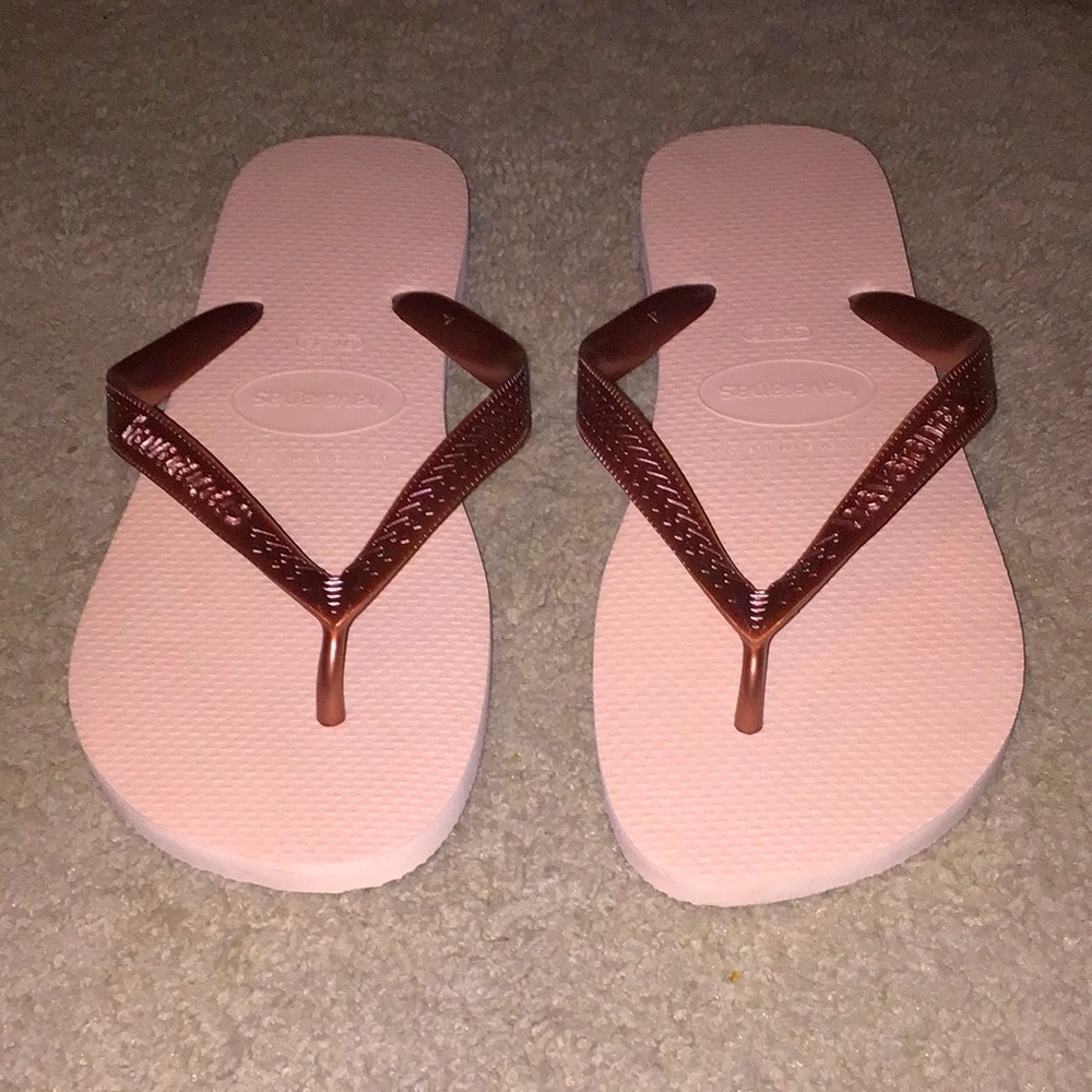 Havaianas Women's Pink Flip Flops